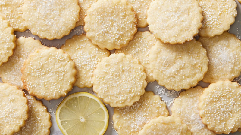 Lemon Shortbread Cookies