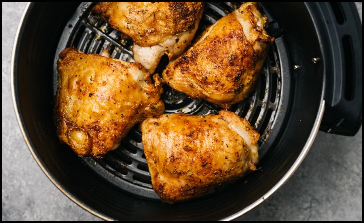 Place the Salmon in the Air Fryer Basket